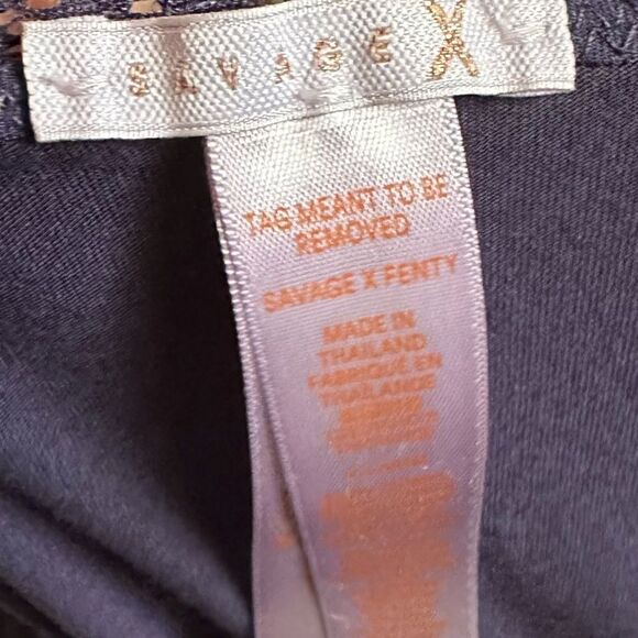 Savage X Fenty Blue Flowy Lace Lingerie Cover Up Sexy Maxi Open Cami Slip Dress - Picture 8 of 11